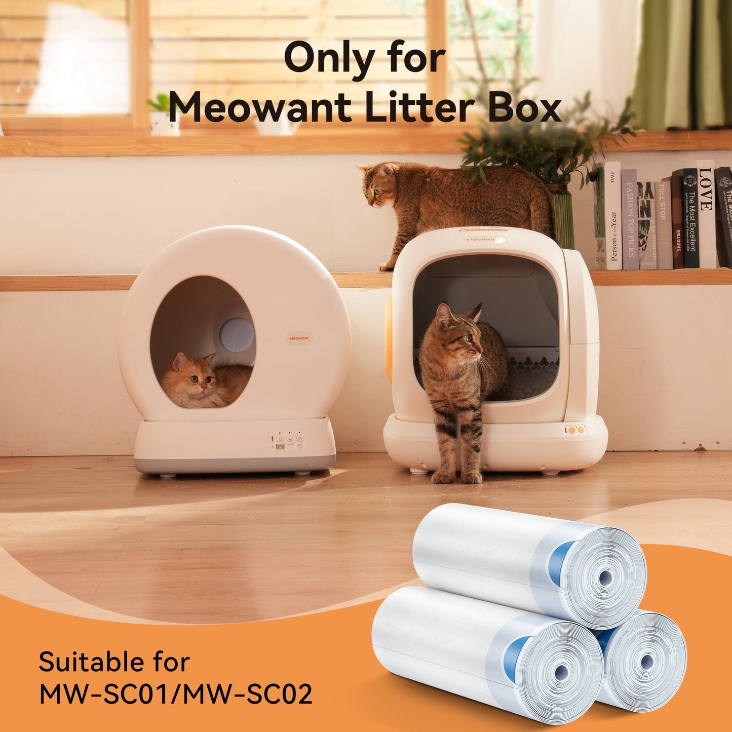 littercore Litter Box Liners – Roll Pack (20 Bags/Roll)