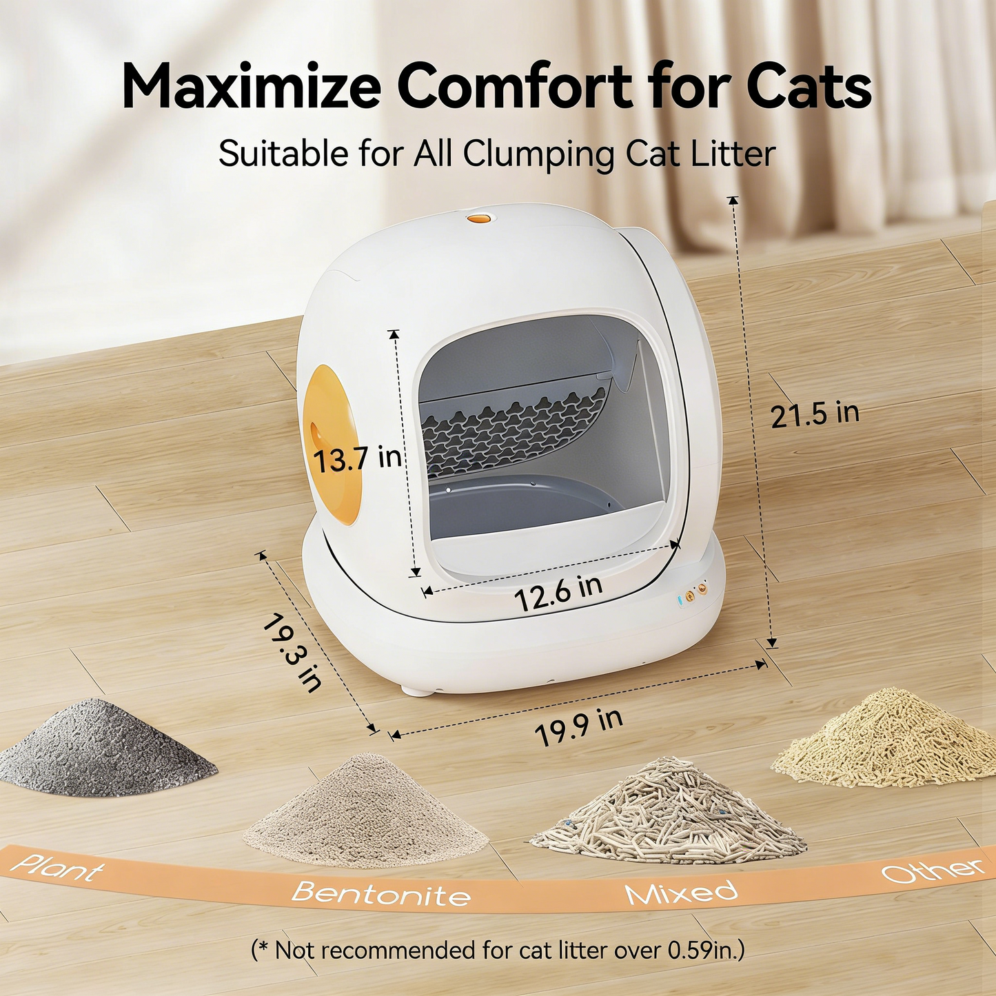 littercore Self-Cleaning Cat Litter Box - MW-SC02