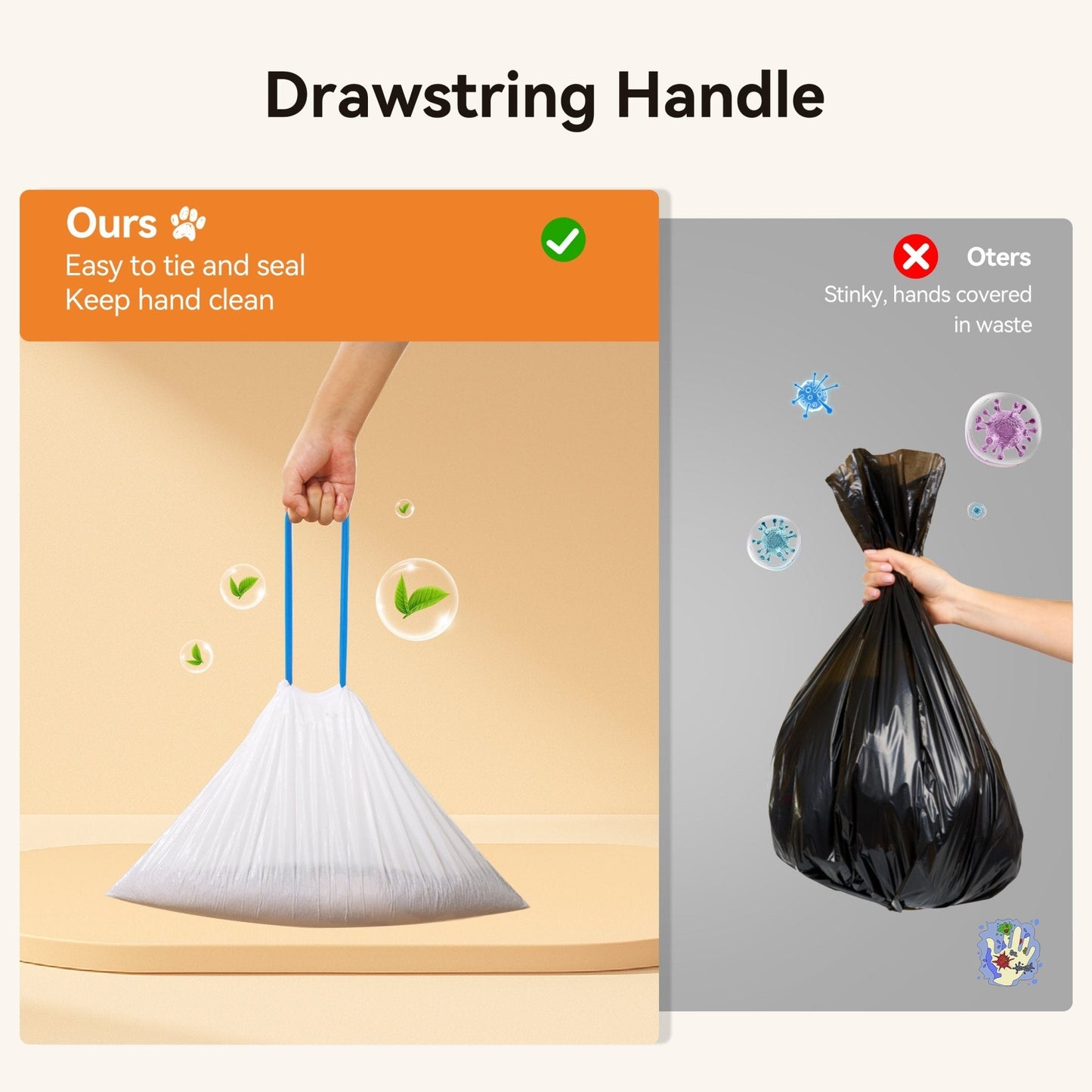 littercore Litter Box Liners – Roll Pack (20 Bags/Roll)