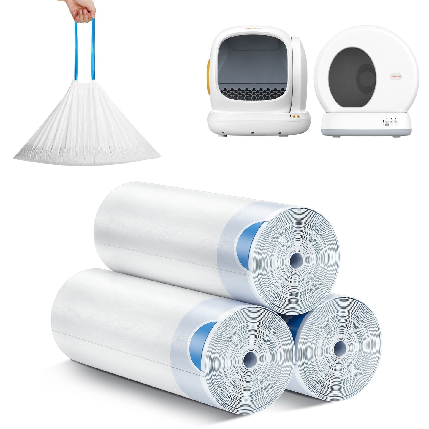 littercore Litter Box Liners – Roll Pack (20 Bags/Roll)