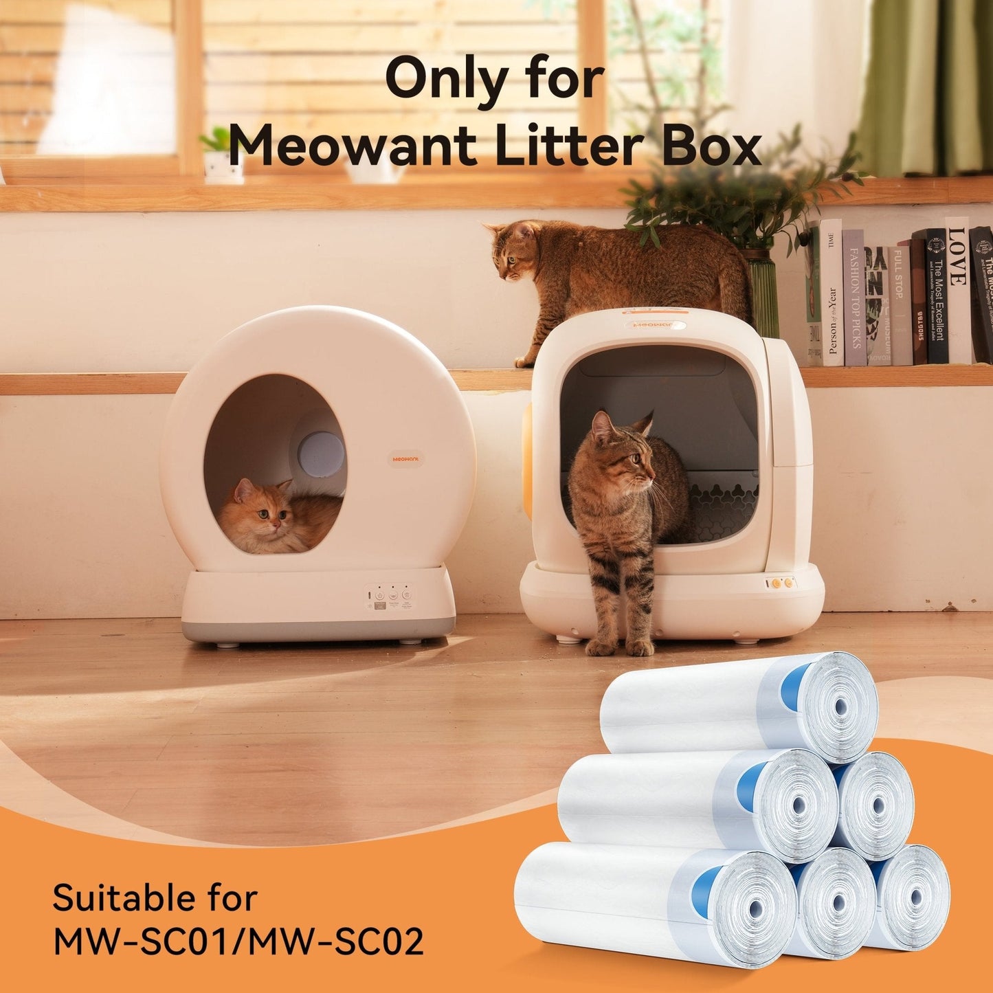littercore Litter Box Liners – Roll Pack (20 Bags/Roll)