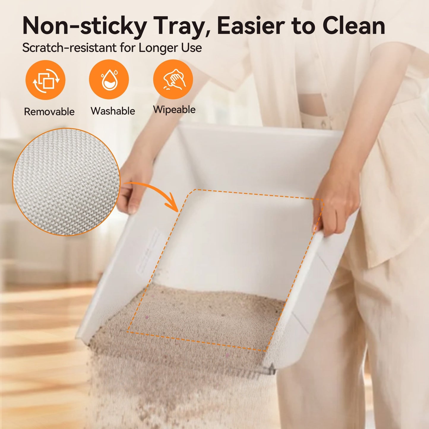 littercore Open Top Self-Cleaning Cat Litter Box – SC03