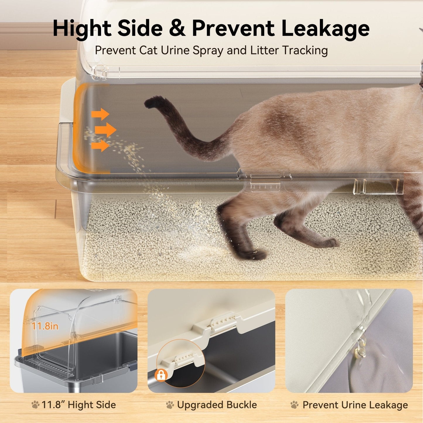 littercore Stainless Steel Cat Litter Box -  LB02