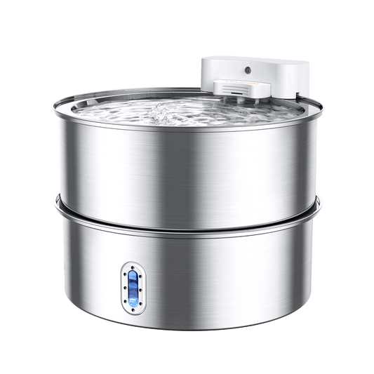 littercore Stainless Steel Dog Water Fountain-DF01