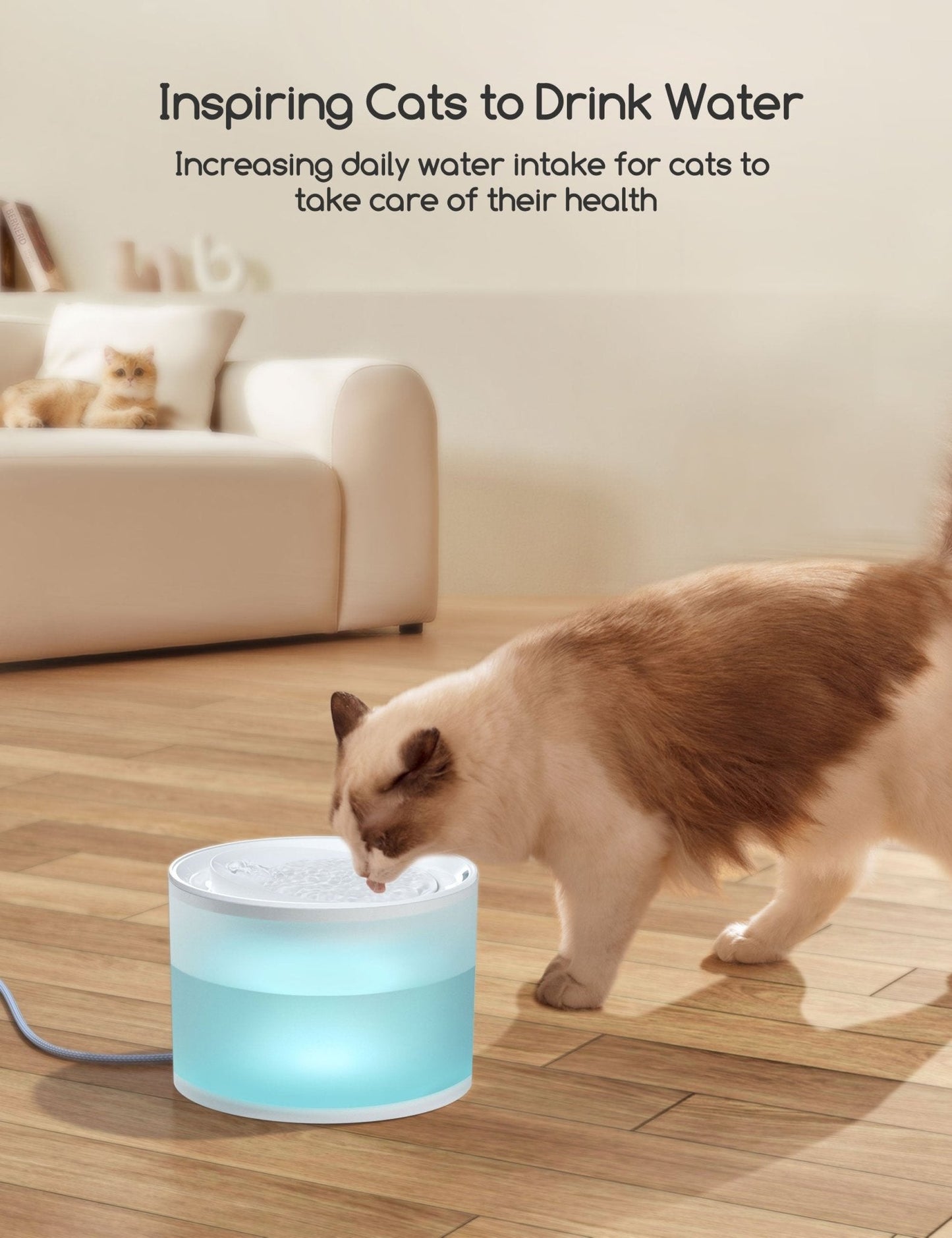 littercore Wireless Pet Water Fountain